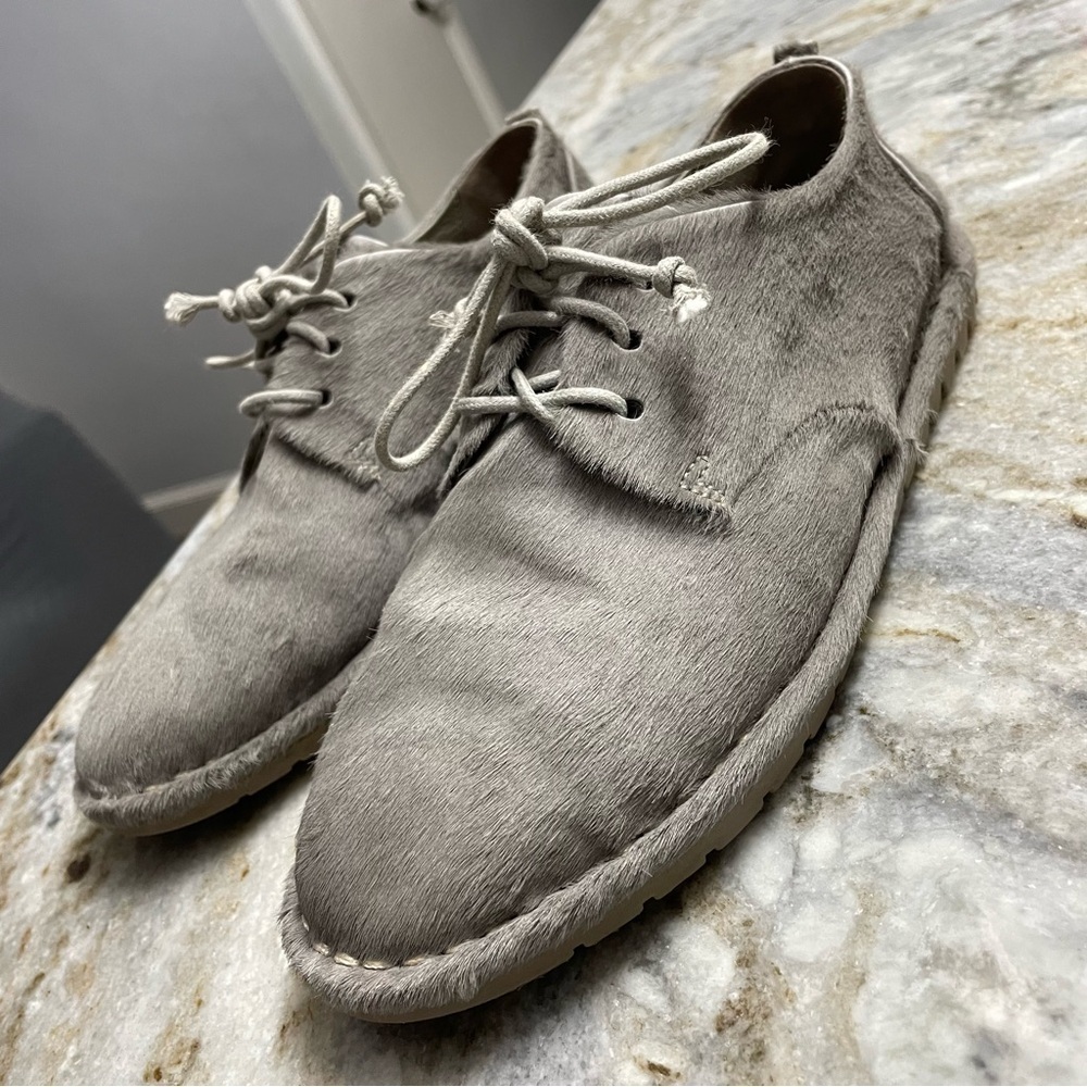 Marsell Grey Pony Hair Oxford Shoes Women’s EU 37